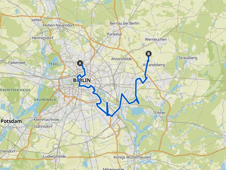 Tour 1 - Berliner Mauerweg | bike Tour | Komoot